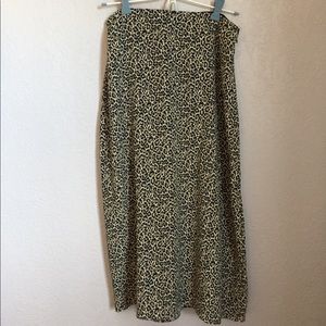 Cheetah print maxi skirt
